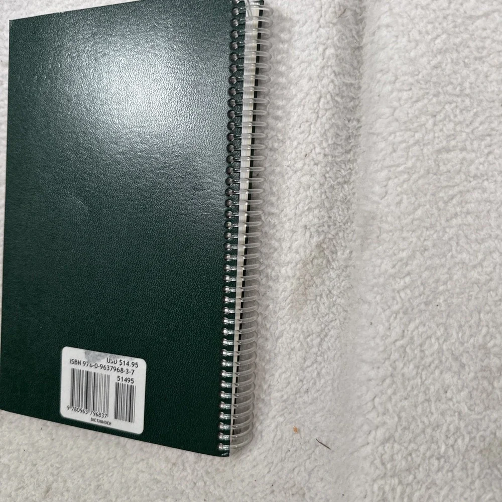 DietMinder Personal Food and Fitness Journal MemoryMinder Spiral